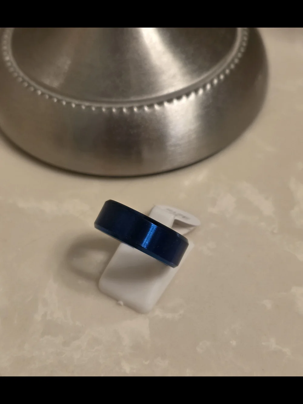 Men's Cobalt Blue Ring Band Size 9